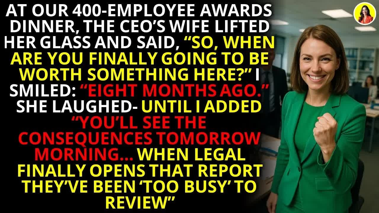 She Mocked Me at the Awards Dinner – I Exposed Her Fraud 💼 ｜ #OfficeRevenge