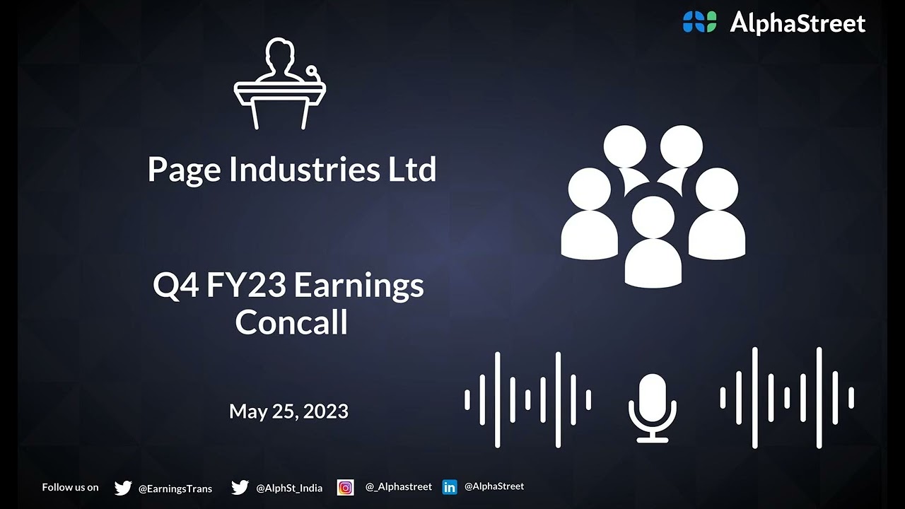 Page Industries Ltd Q4 FY23 Earnings Concall