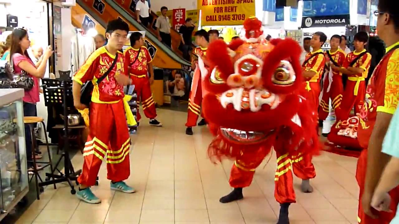 Chinese New Year Lion Dance in Singapore