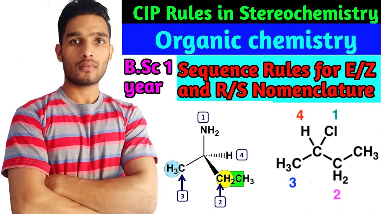 CIP Rules Stereochemistry/ Sequence rules /B.Sc 1 year Organic chemistery