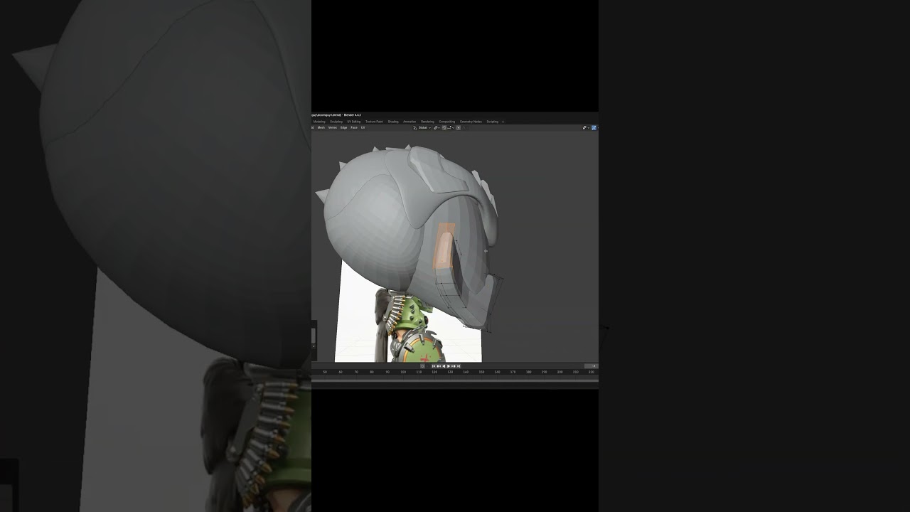 Modeling Doomguy&rsquo;s Toy Helmet &ndash; Part 1