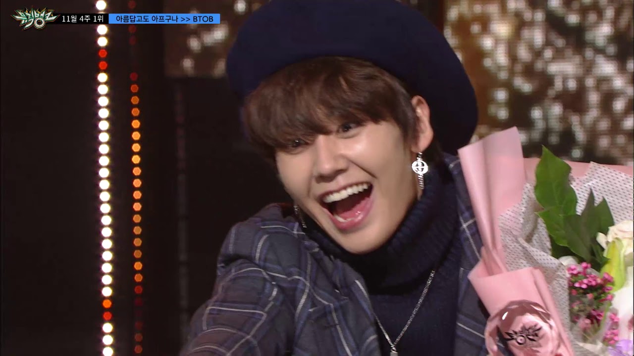뮤직뱅크 11월 4주 1위 BTOB   아름답고도 아프구나 Cut