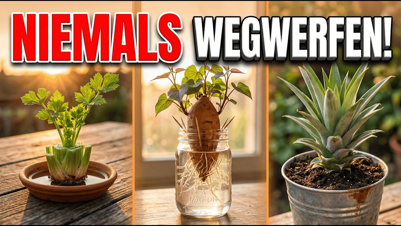 25 Küchenreste, die du NIE wegwerfen solltest (sie wachsen zu KOSTENLOSEM Essen)