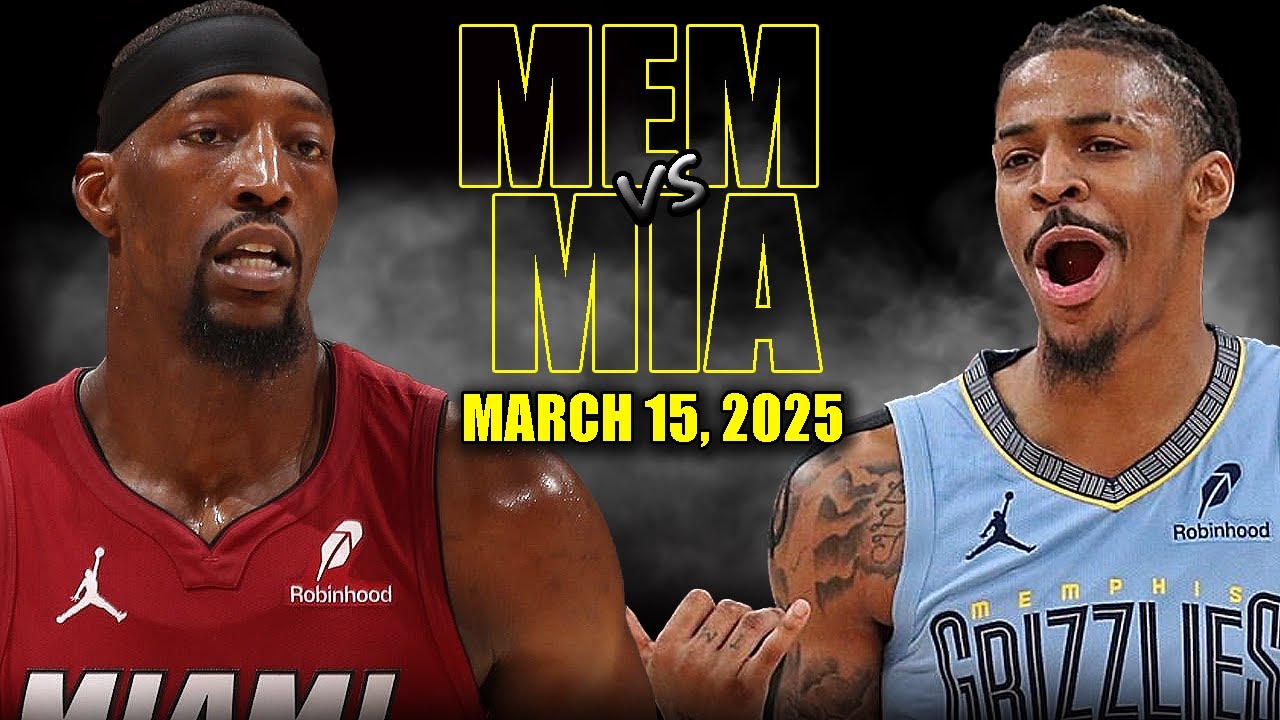 Memphis Grizzlies vs Miami Heat Full Game Highlights - March 15, 2025 | NBA Regular Season