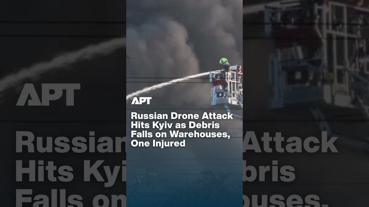 Russian Drone Attack Sends Smoke Over Kyiv After Debris Hits Warehouse Facilities, Injures One | APT
