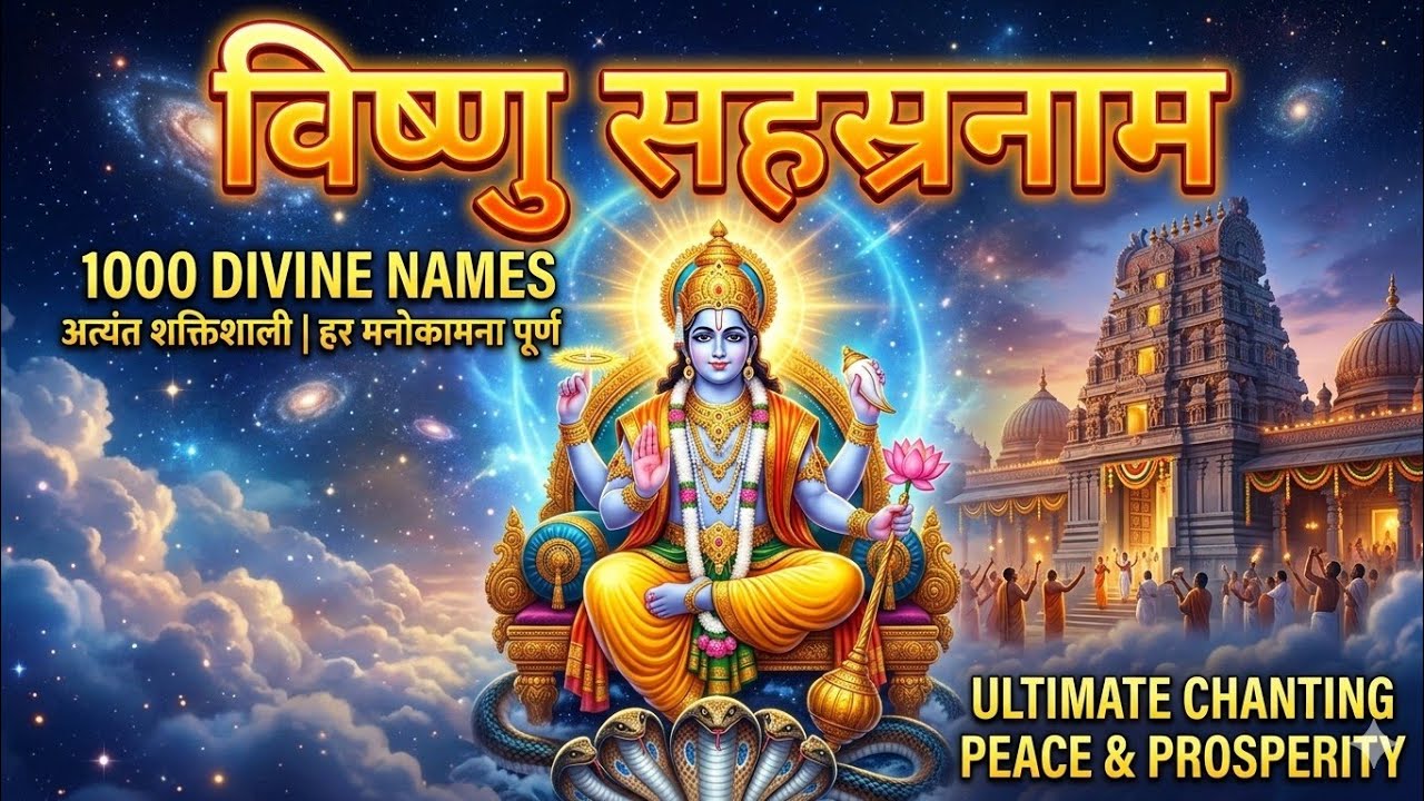 श्री विष्णु सहस्त्रनाम|श्री विष्णु सहस्त्रनाम स्तोत्रम|Vishnu sahasranamam|