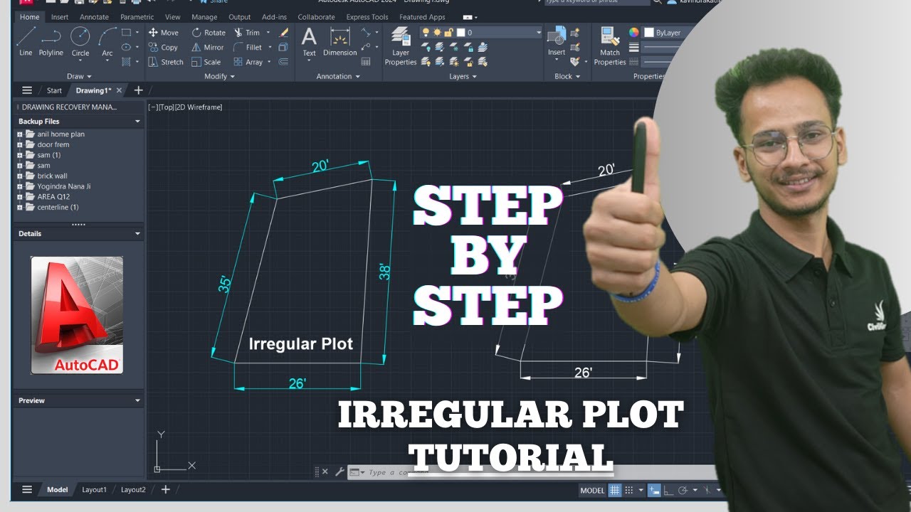 AutoCAD Irregular Plot Tutorial: Designing Complex Spaces for Engineers