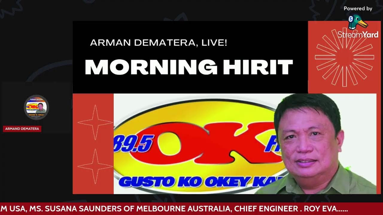 MORNING HIRIT WITH ARMAN DEMATERA