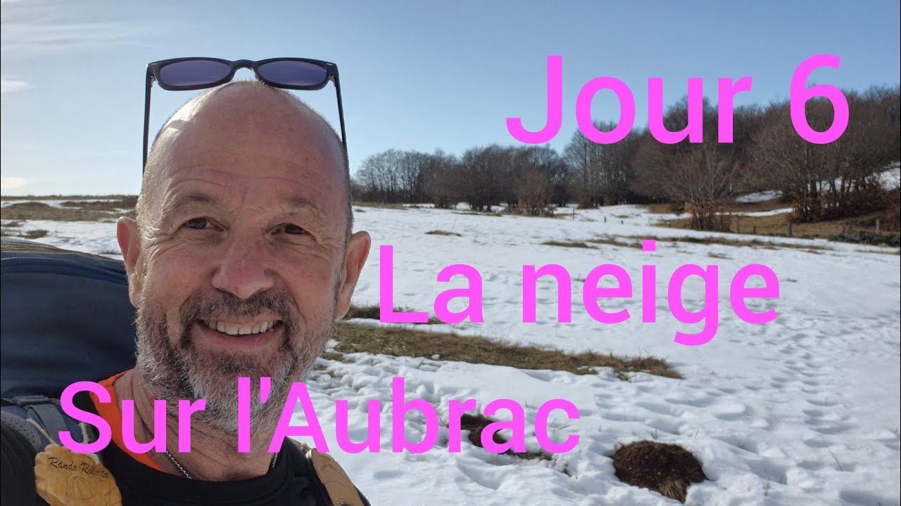Jour 6 l'Aubrac avec la neige c'est splendide.