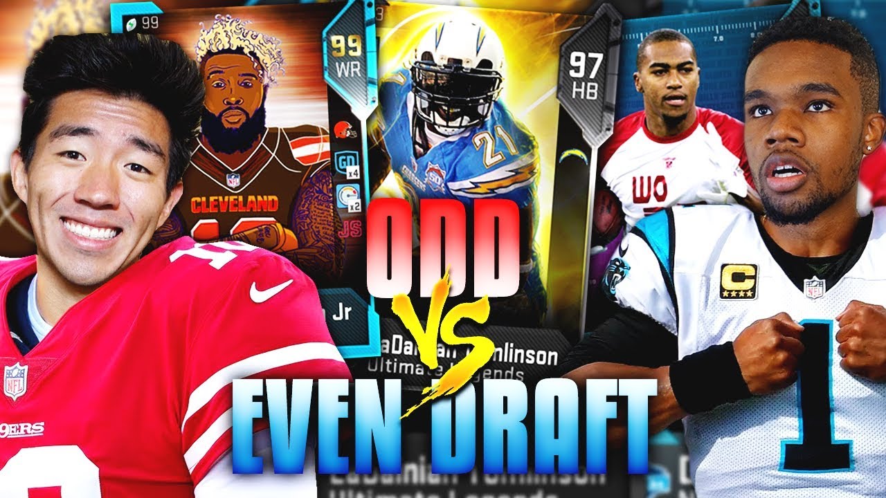 ODD VS EVEN JERSEY NUMBER DRAFT! Madden 19 Draft Champions