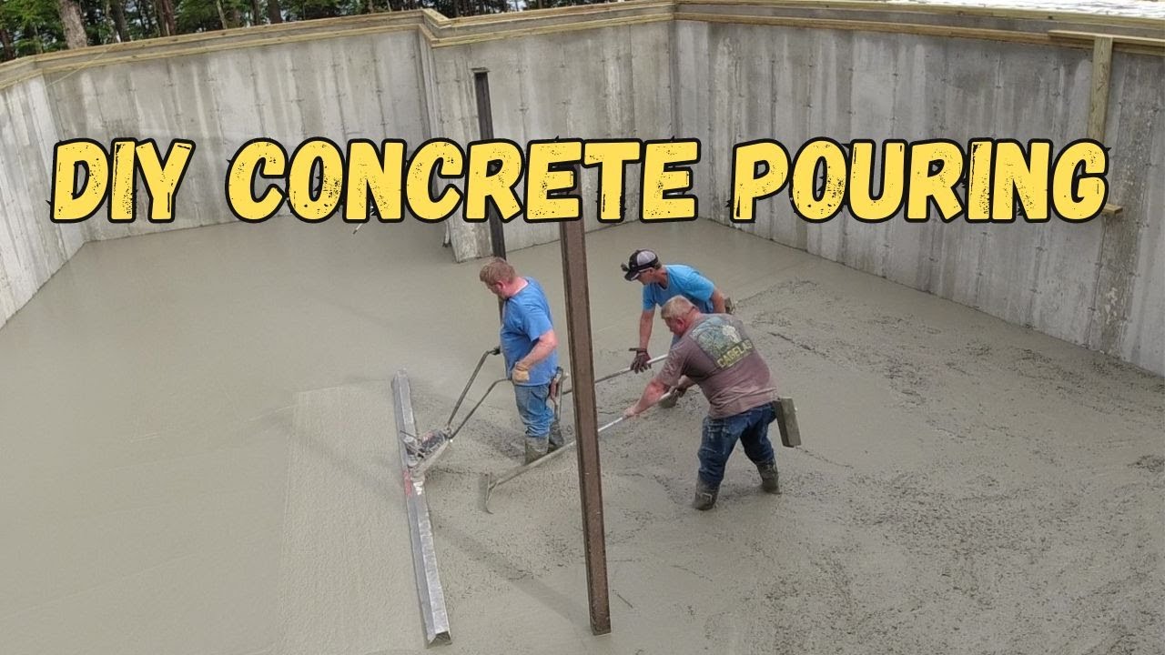How To DIY A Concrete Floor - You Have To Learn Our Pouring Techniques