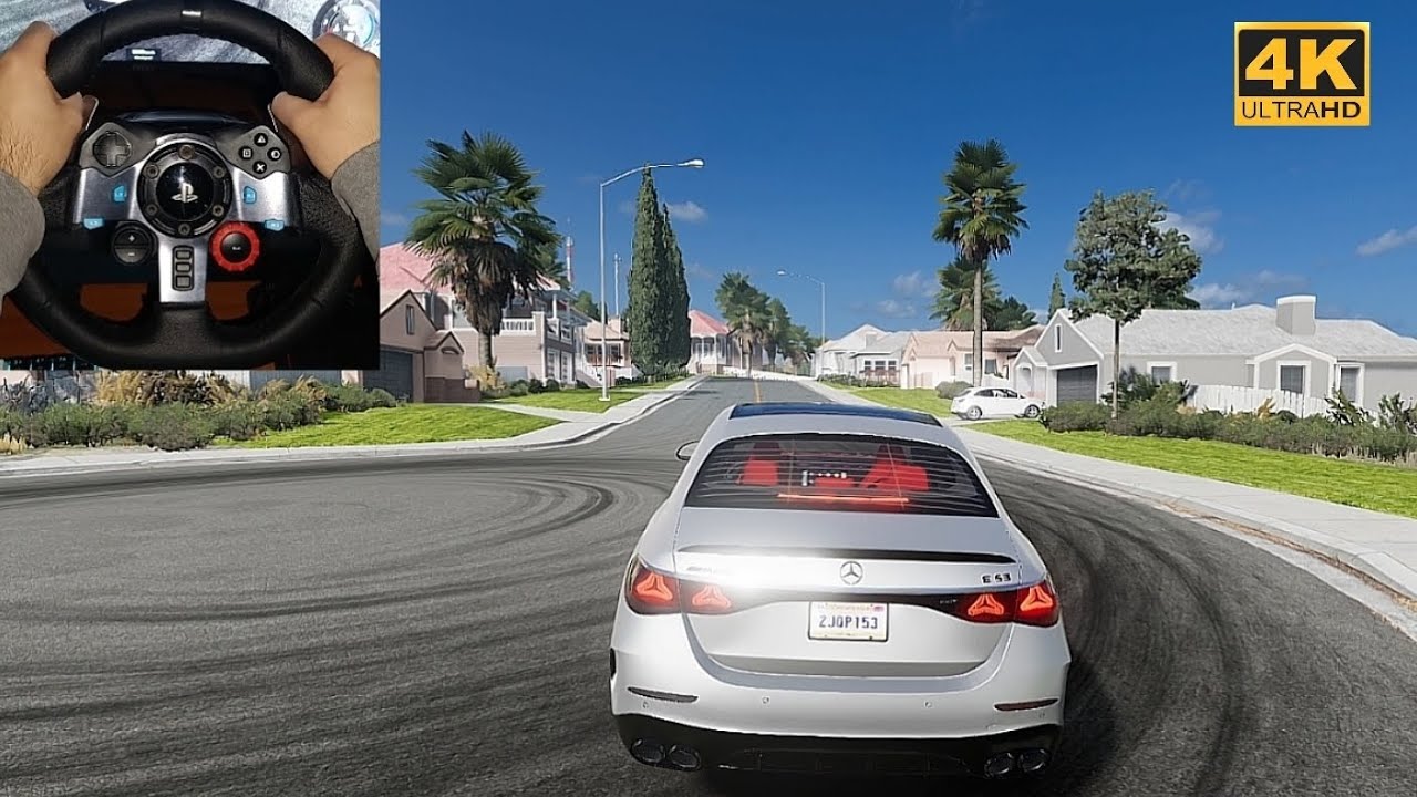 Mercedes-AMG E53 POV 4K | Logitech G29 Realistic Driving | BeamNG.drive