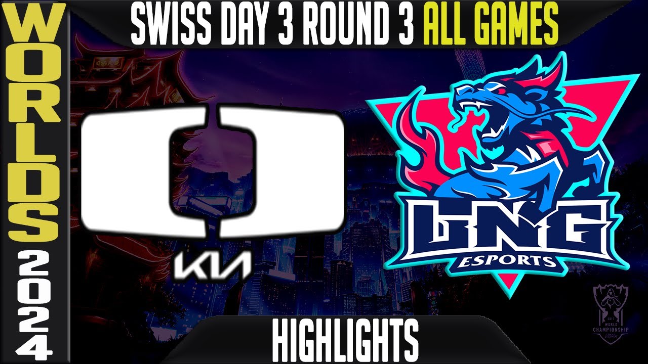 DK vs LNG Highlights ALL GAMES | LoL Worlds 2024 Swiss Stage Day 3 Round 3 Damwon KIA vs LNG Esports