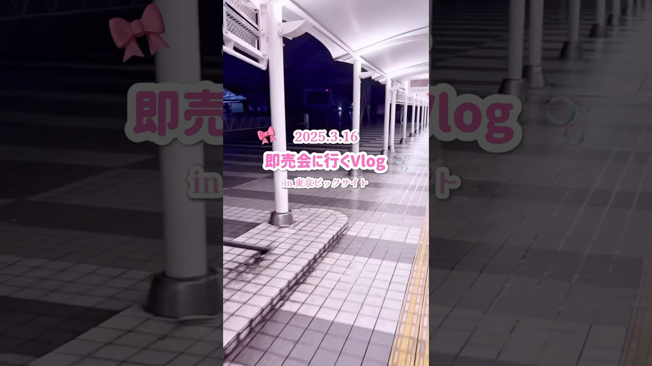 🎀3月の即売会にいくVlog🤍in 東京ビックサイト