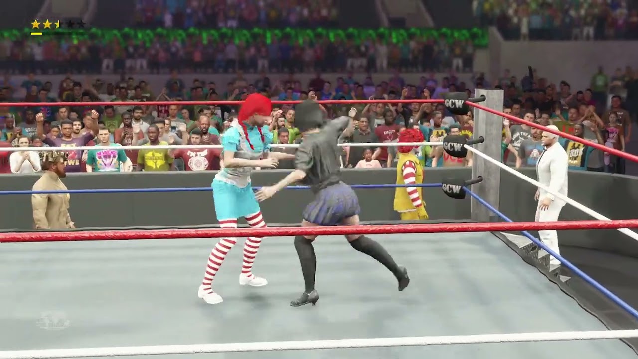 WWE 2K23: GCW Women's Title:: Wendy w/Fast Food Alliance vs. Sabrina 3/23/25