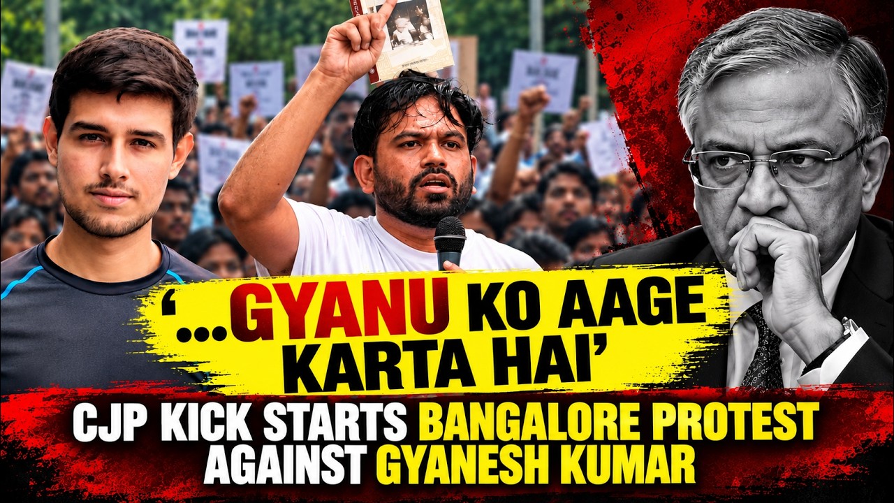 CJP kick starts Bangalore Protest Against Gyanesh Kumar; Druv Rathee in Attendance | LIVE | NTT
