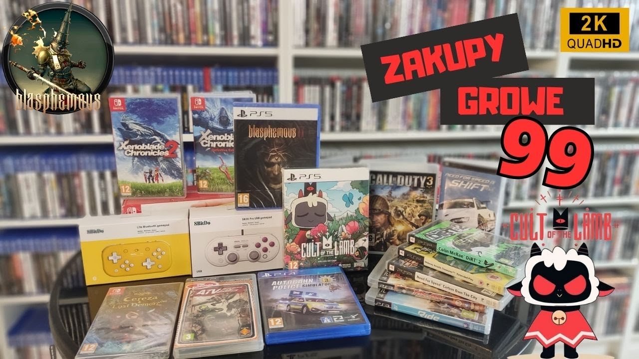 Zakupy Growe 99 - nowe gry do kolekcji oraz kontrolery od 8BitDo, Cult of the lamb,