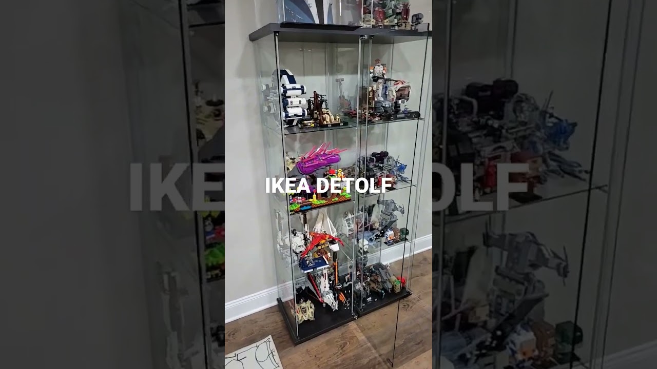 Потрясающая стеклянная полка Lego Ikea! #lego #legodisplay