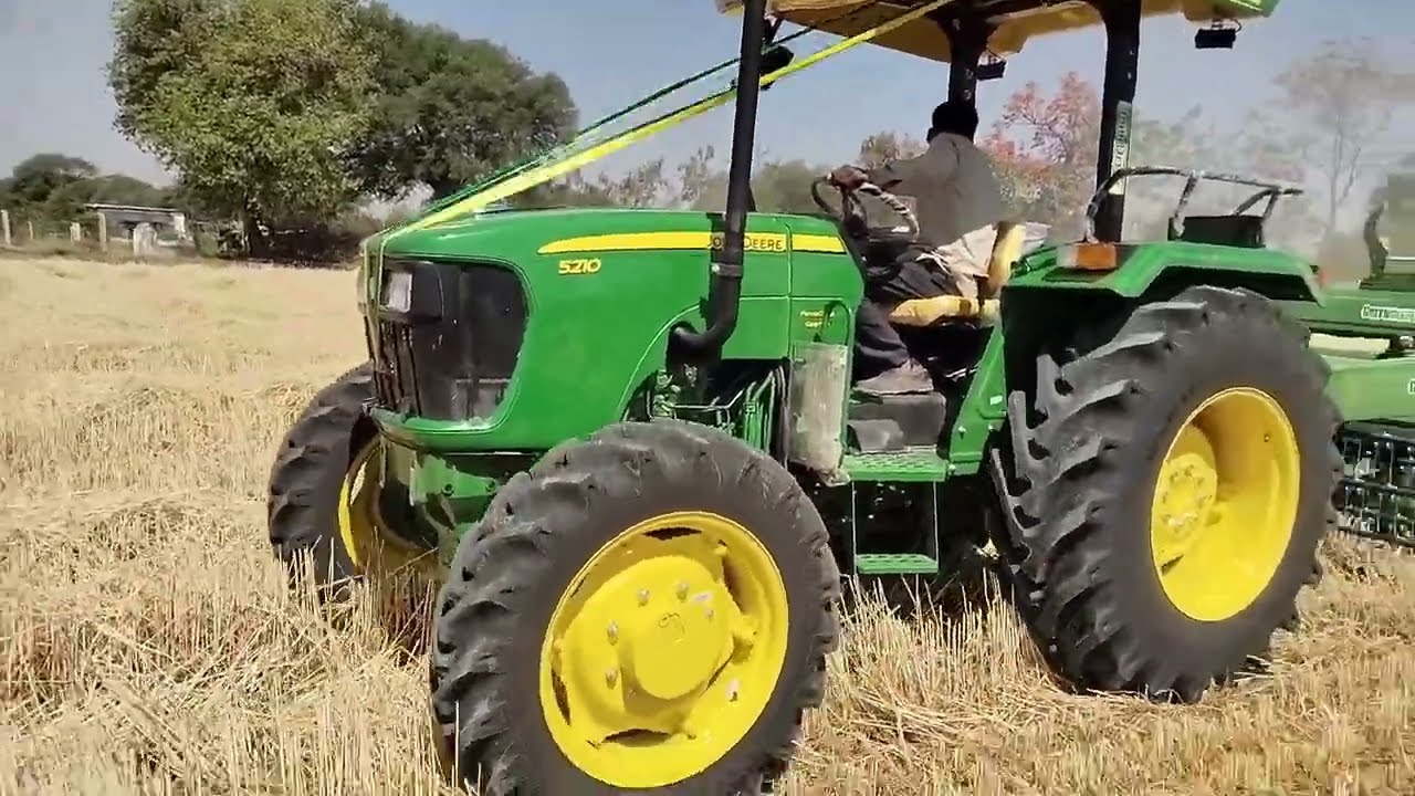 John deere 5210 4wd performance on straw reaper