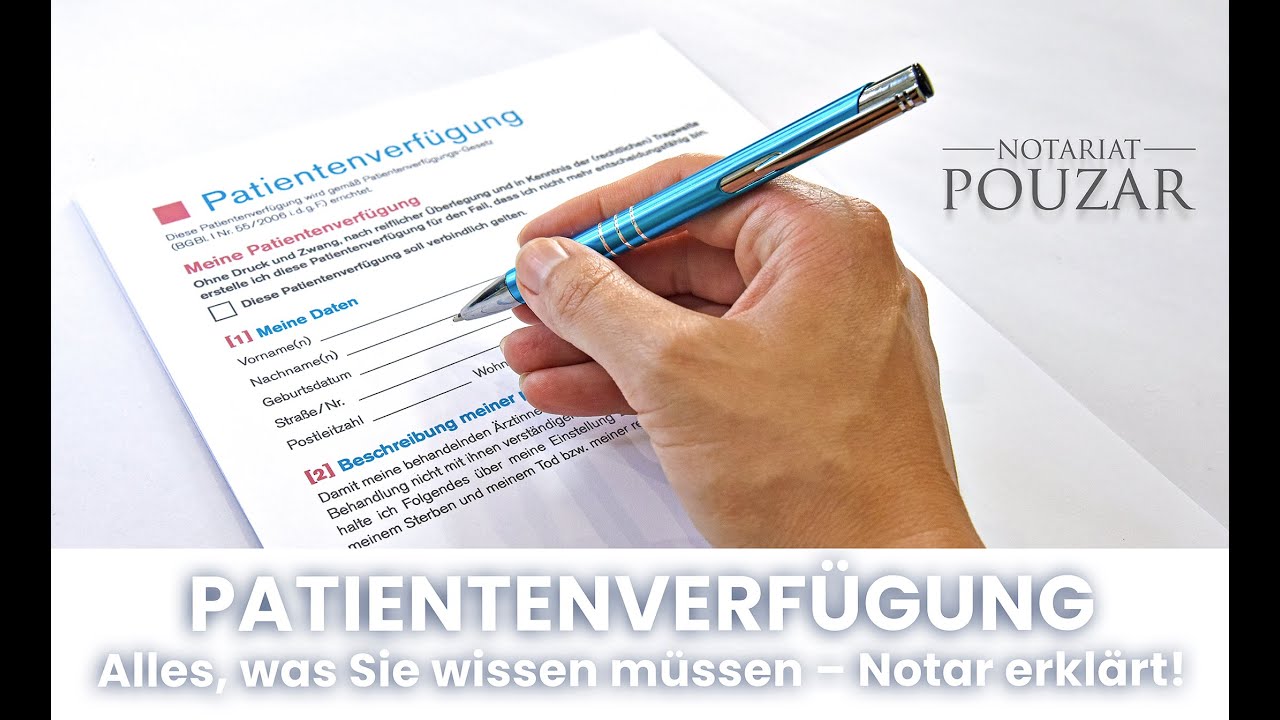 PATIENTENVERFÜGUNG: Notar Pouzar erklärt