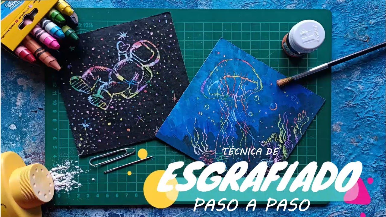 ESGRAFIADO TÉCNICA ARTÍSTICA PASO A PASO.
