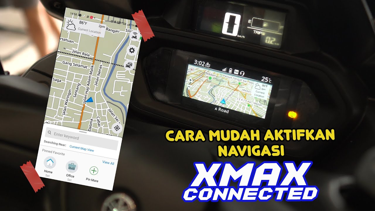 Mewah! Begini Cara Aktifkan Navigasi dan Info Cuaca di XMAX Connected