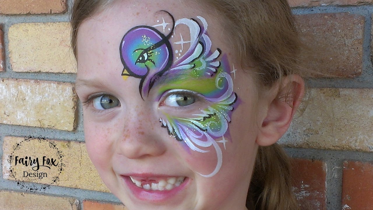 Peacock- Face Painting Tutorial