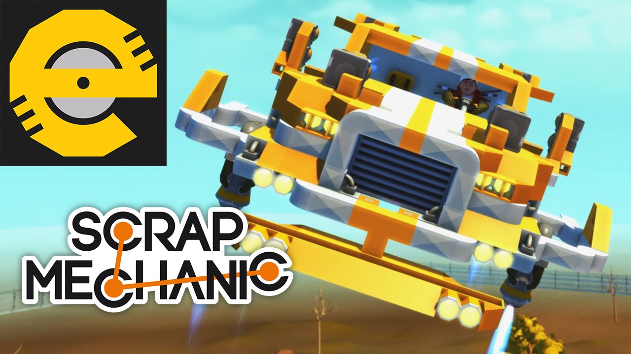 Enginerd Scrap Mechanic Creations - Transforming Flying Car