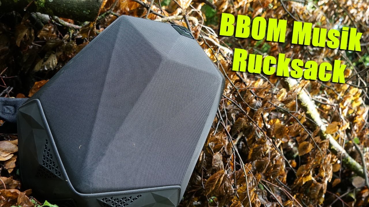 BBOM Laptop Rucksack mit Powerbank und integrierten Bluetooth Lautsprechern
