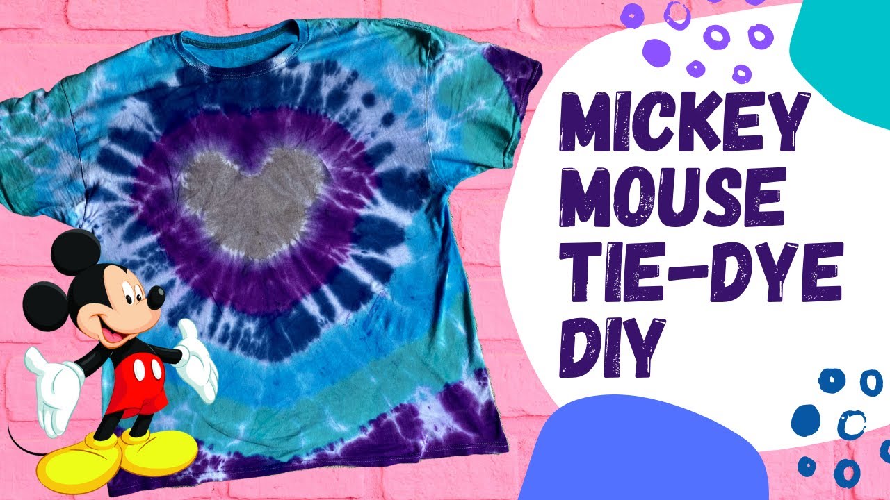 Mickey Mouse Tie-Dye Shirt DIY 🌈🐭👚 DISNEY DIY