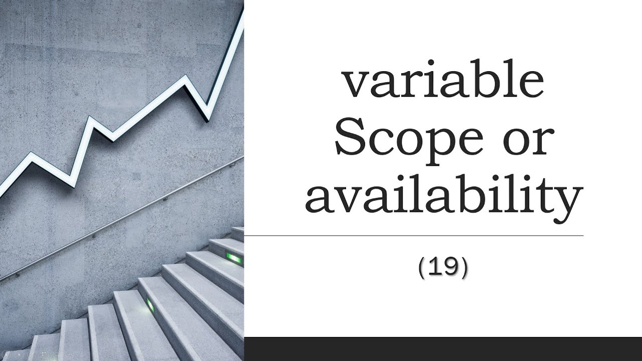 Variable Scope or availability