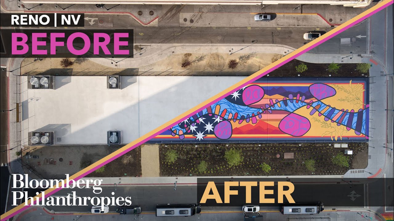 How This Asphalt Art Project Transformed A Plaza | Bloomberg Philanthropies