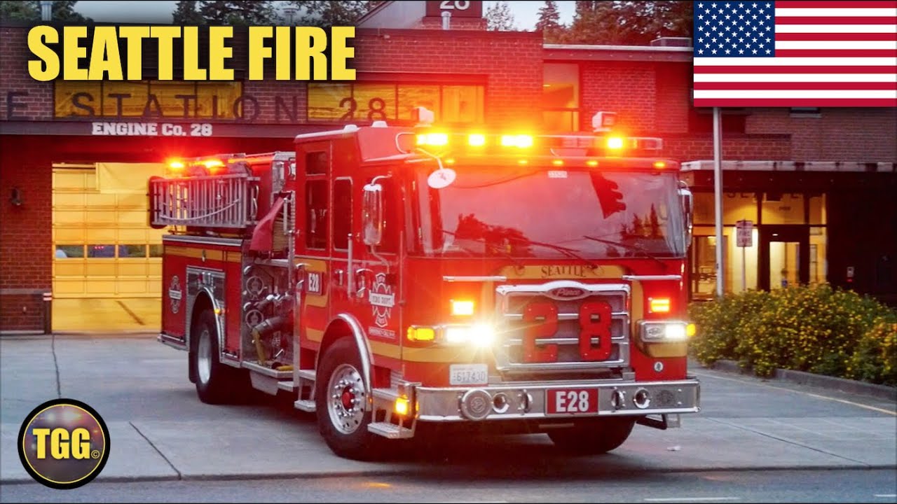 [Seattle] Engine 28, Medic 28 & Engine 18 Responding!