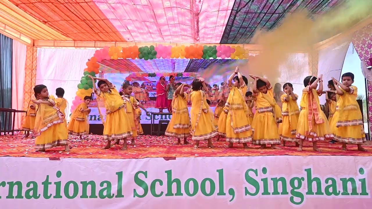 Radha Krishna Performance: 5th Annual Day Celebration in Oxford International School, Singhani