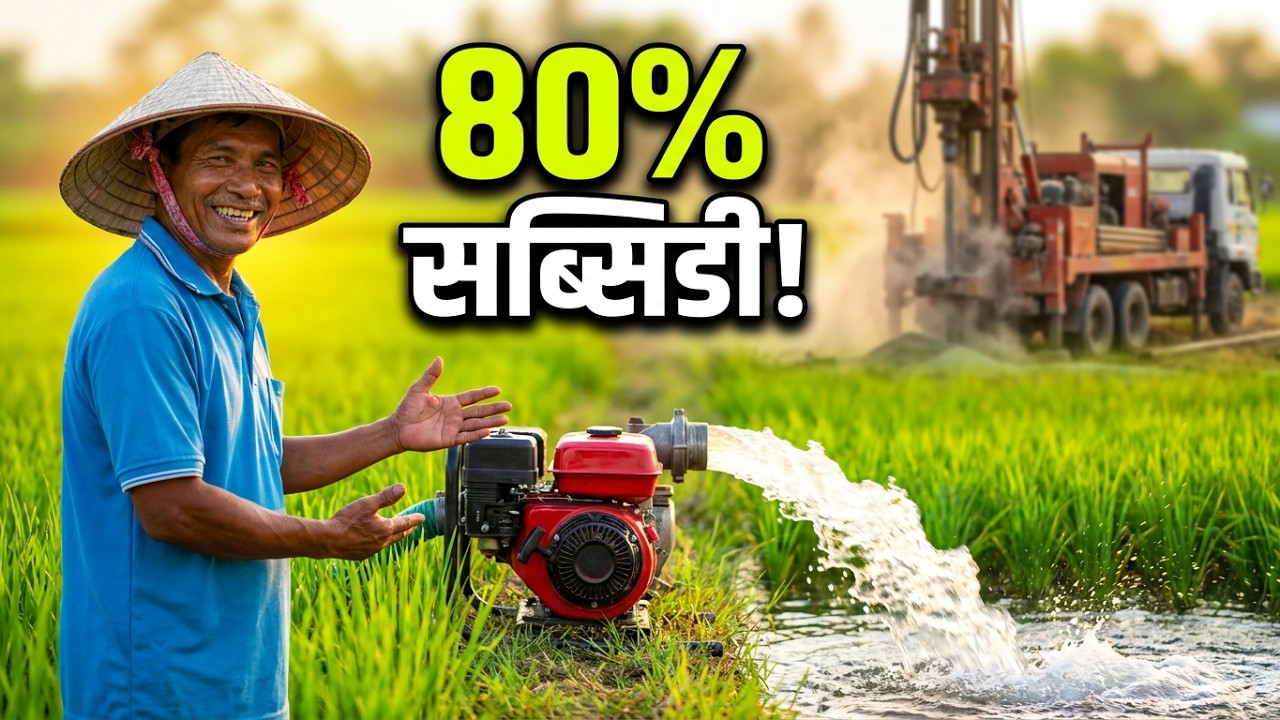 नलकूप/बोरिंग योजना 2026 l Borewell Scheme 2026 | 80% subsidy l Boring Yojana l