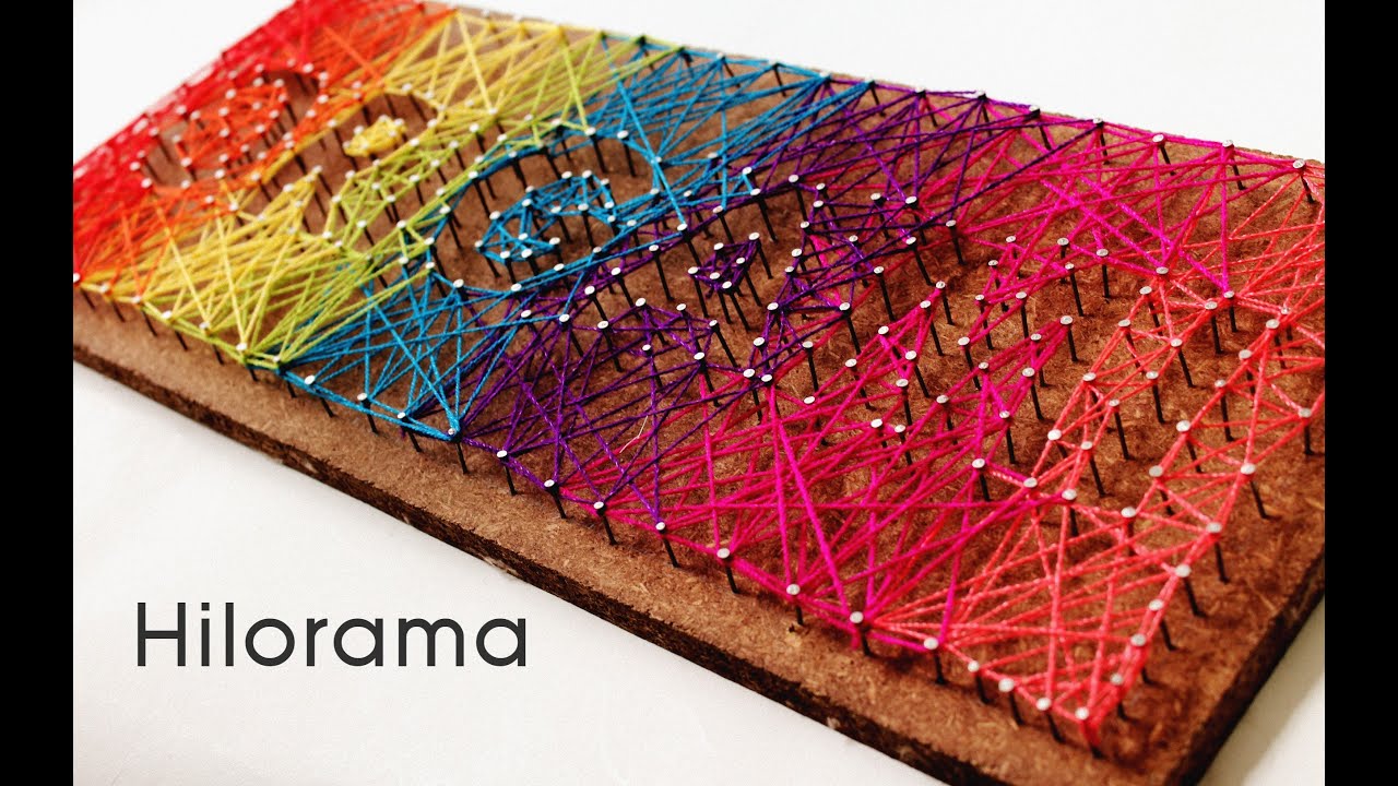 Hilorama DIY / Cuadro con clavos & hilos / STRING ART