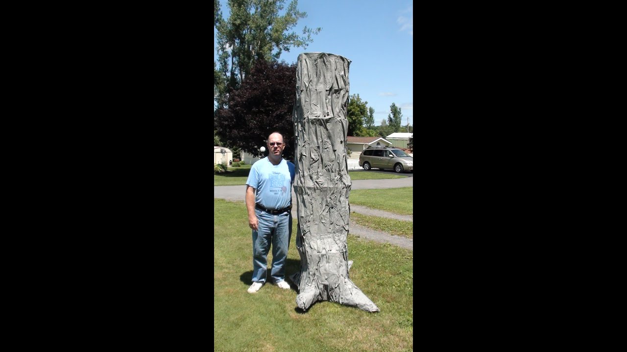 Making Paper Mache and Cardboard Trees