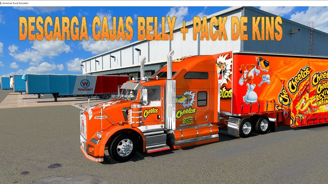 😱Descarga Remolque+ Pack de skins ATS 1.53 #americantrucksimulator #gameplay #viralvideo