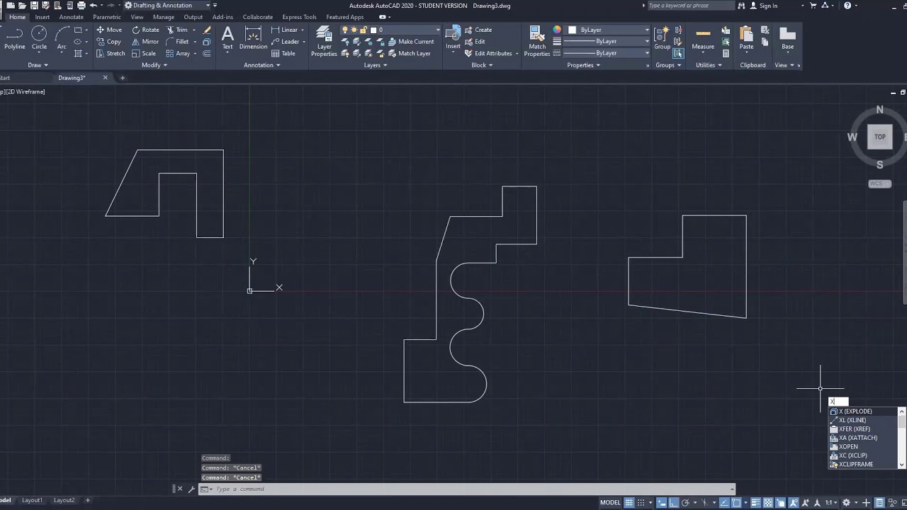 3-AutoCAD Line-Rectangle çizme yöntemleri-2