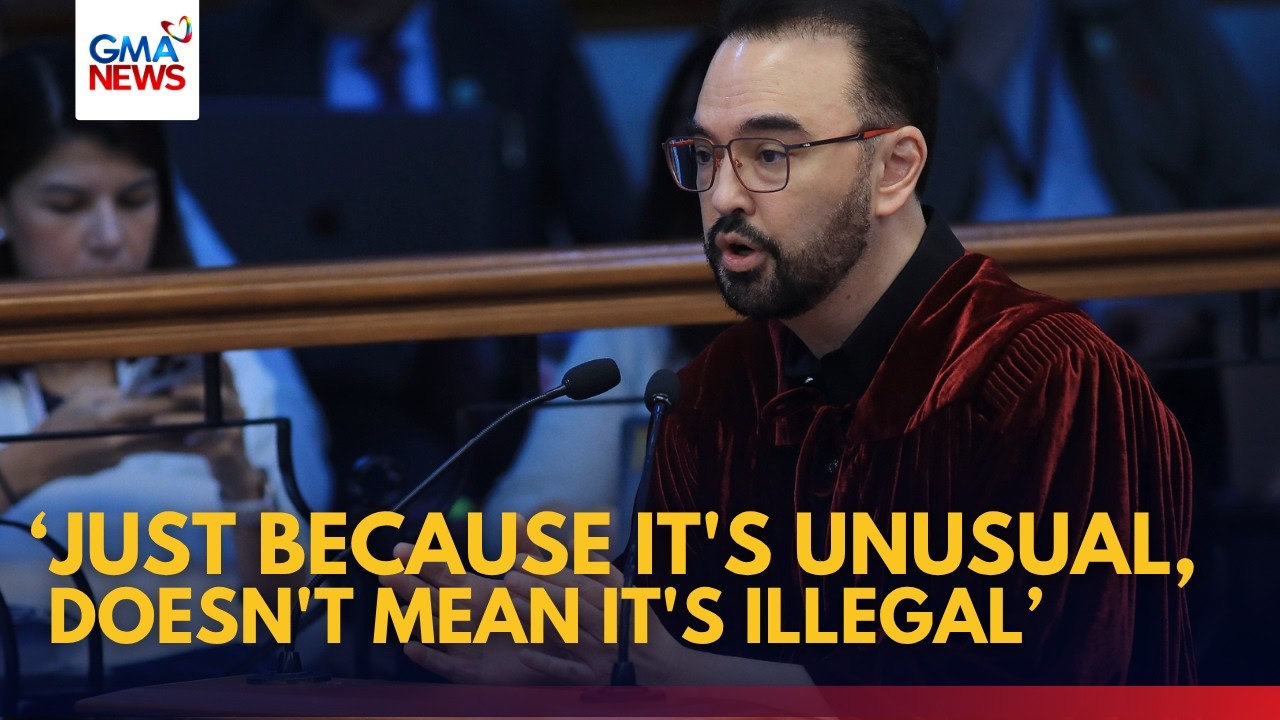 'Just because it's unusual, doesn't mean it's illegal' - Sen. Alan Cayetano | GMA News