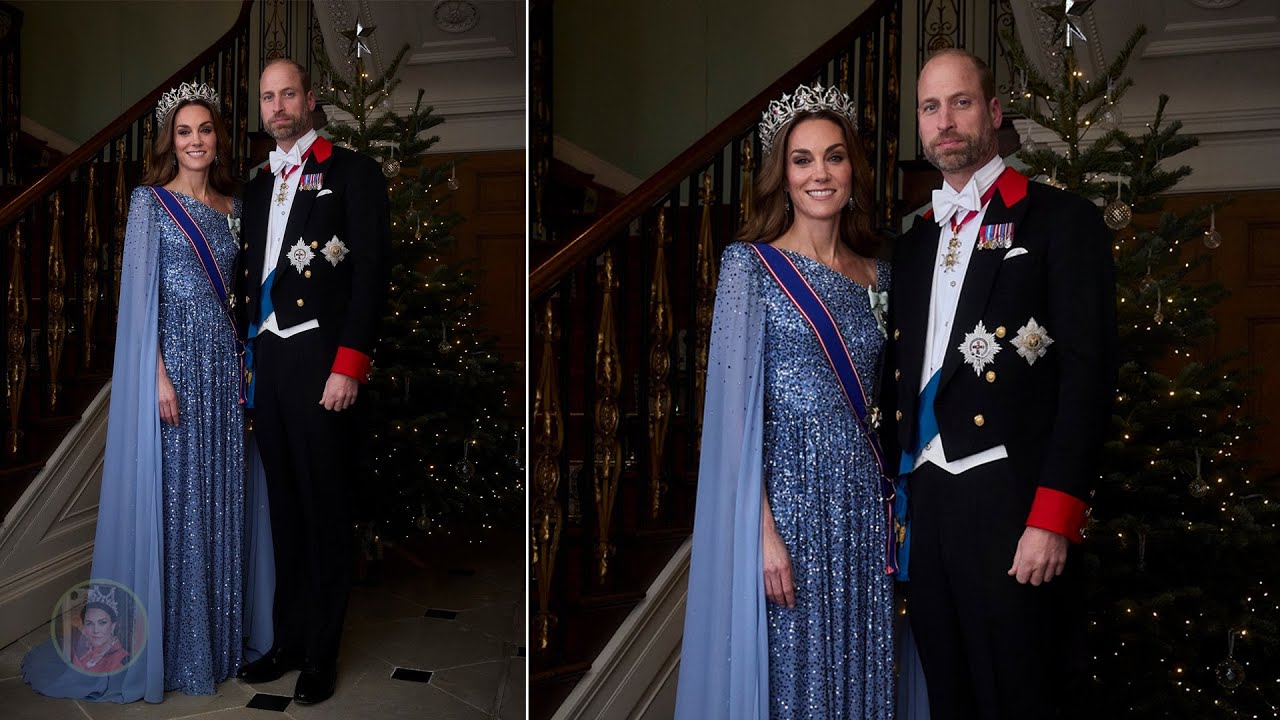 Кэтрин ослепляет в платье с пайетками и восточной тиаре королевы Виктории на Немецком государстве...