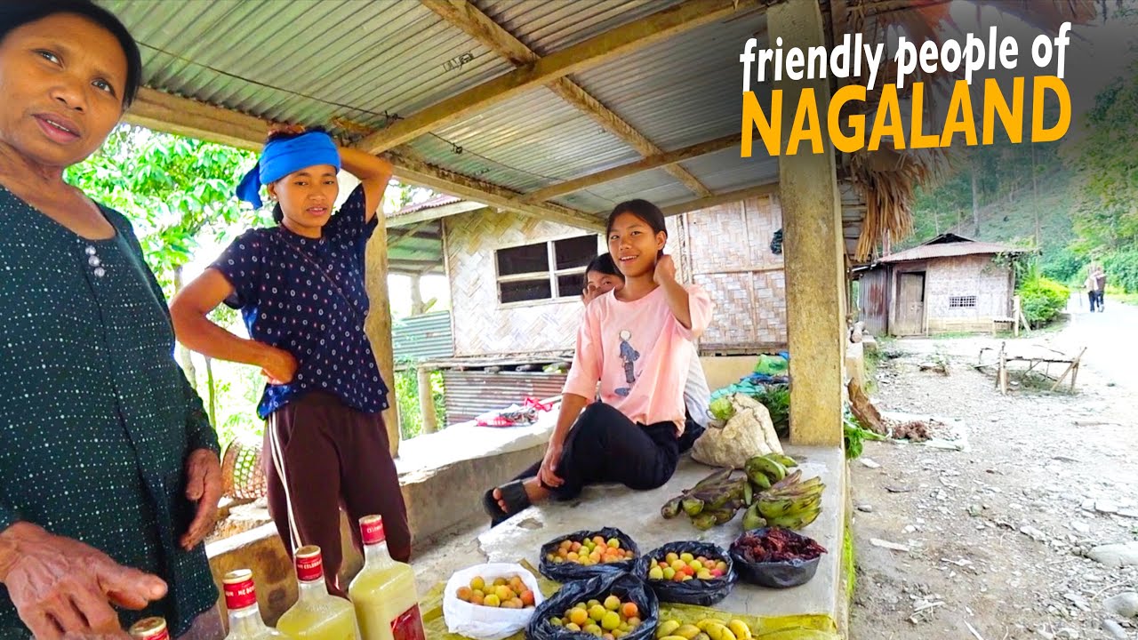 Friendly Konyaks at the Local Market—Mon District, Nagaland