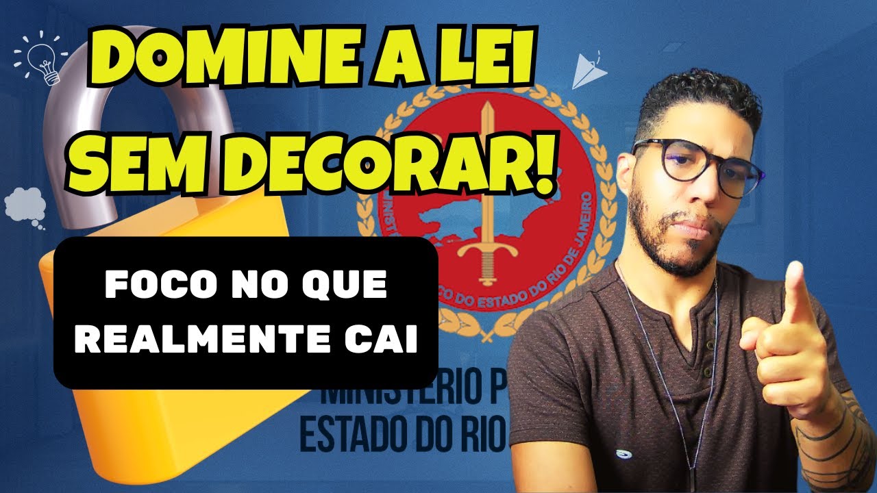 Concurso MPRJ 2025: Como Estudar a GABARITAR Legislação - Estudo da Lei Seca Para Concurso (MP RJ)