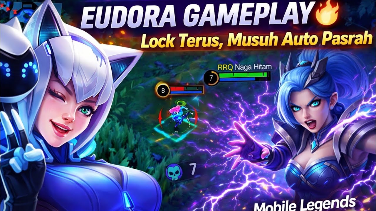 EUDORA GAMEPLAY 🔥 Keep Locking, Enemies Will Surrender | Mobile Legends