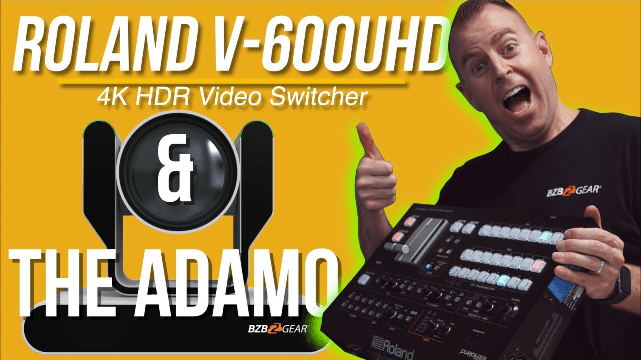 The Roland V-600UHD 4K Video Switcher Takes Control of The ADAMO PTZ Camera