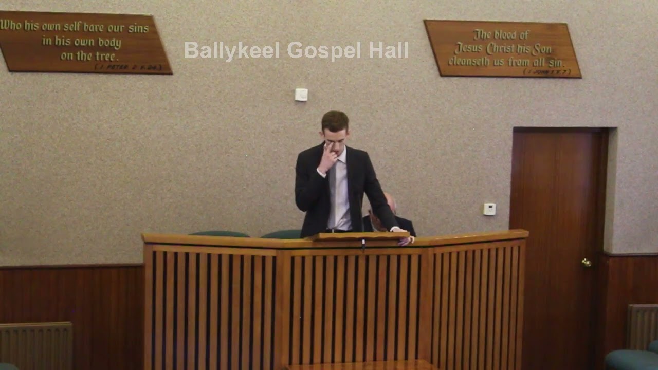 Ballykeel Gospel Hall. Speaker Trevor Ward Testimony 14/01/2024.