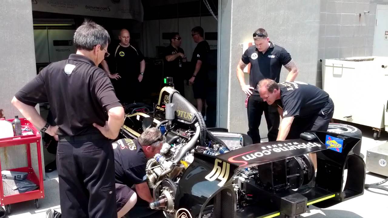 Lotus Engine Start Up at Indy 2012