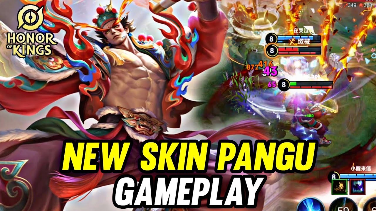 HOK : NEW SKIN PANGU GAMEPLAY - HONOR OF KINGS