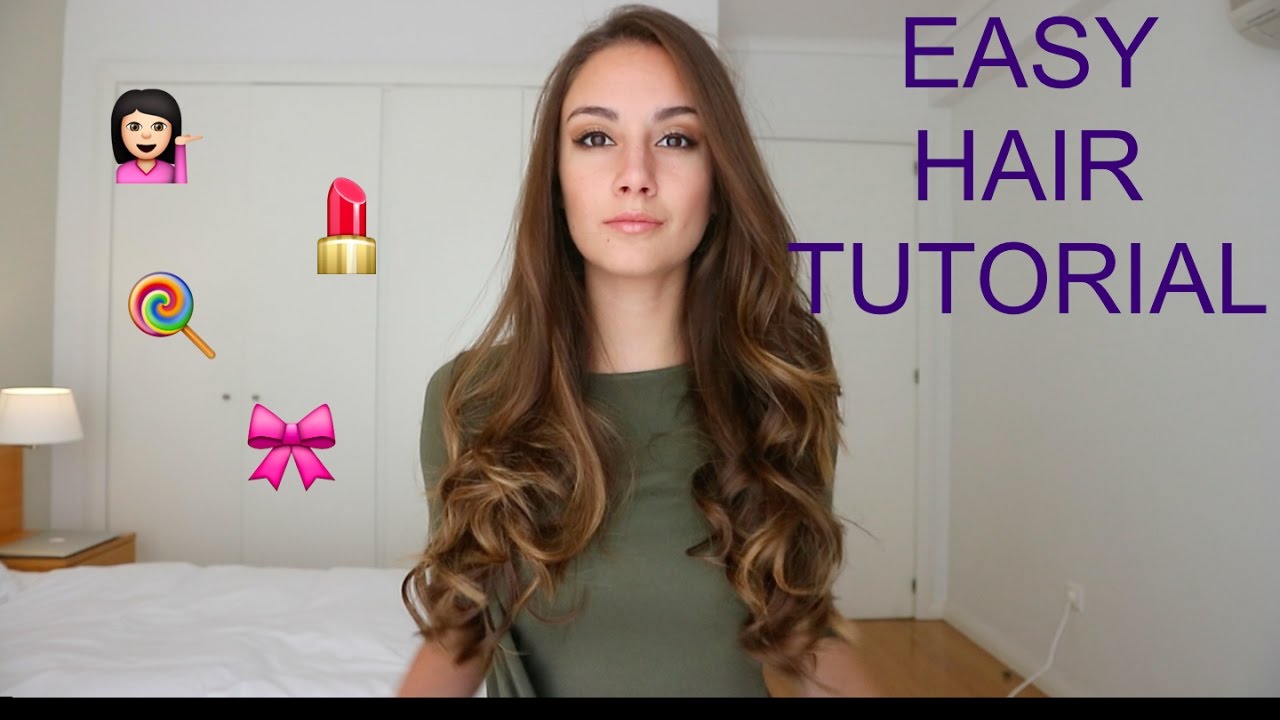 LOOSE CURLS USING HAIR STRAIGHTENER | TUTORIAL