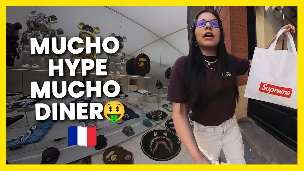 Comprando en BAPE y SUPREME PARIS 🤑 La ciudad del HYPE